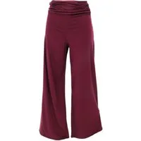 Guru-Shop Relaxhose Bequeme Yogahose mit weitem Bein und hohem Bund.. alternative Bekleidung
