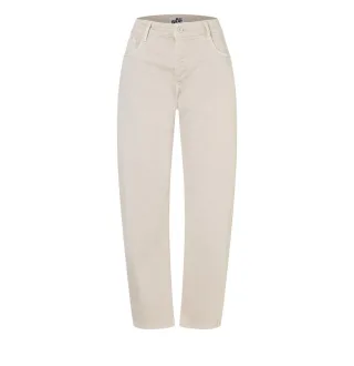 MAC - Barrel Fit Hose mit hoher Taille in 7/8-Länge beige - Gr. - 38