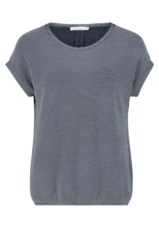 Betty & Co - Casual-Shirt dunkelblau/weiß - Gr. - S