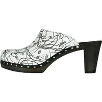 BERKEMANN Hamburg 1885 Erwachsene Holz Miley Clogs Leder Clog