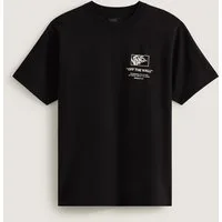 Vans T-Shirt Stacked Hi SS Tee Kurzarm, für Erwachsene, aus Baumwolle, mit Front- und Rückendruck
