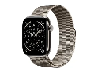 Apple Watch Series 11 (GPS + Cellular) 46mm Titan natur mit Milanaise-Armband S/M natur | mfcy4zr/a |