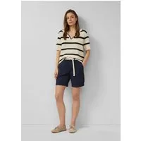 s.Oliver Shorts Hose Shorts mit geflochtenem Gürtel und Garment Dye