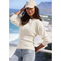 LASCANA Fledermauspullover aus hochwertigem Strick ohne störende Nähte Rippstrickpullover mit lässig weiten Ärmeln, superelastisch
