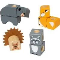 Melissa & Doug - Blockables Waldtierfreunde Set, Konstruktionsspielzeug