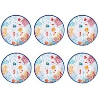 EasyLife Speiseteller Bora Bora, Spülmaschinengeeignet, Mehrfarbig, Unterwasser, H: cm