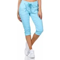 OriginalYou Caprihose Damen Sommerhose 7/8 Chinoshorts in Knitteroptik mit elastischem Bund moderne Knitteroptik, erhältlich in den Größe 36 bis 48