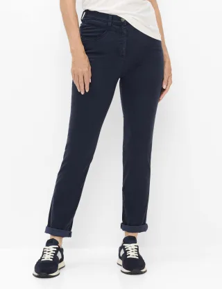 Raphaela by Brax Damen Five-Pocket-Hose Style LAURA NEW NAVY, dunkelblau, Gr. 46