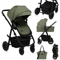 lionelo Kombi-Kinderwagen AMBER PLUS 2IN1, (Set 2in1 oder 3in1), 2-in-1-System / Babywanne & Buggy / Von Geburt bis 4 Jahre