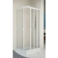 Forte Italy Eckdusche Vela, BxT: 90x90 cm, Kunststoff, variabler Verstellbereich, BxH: 90 x 190 cm