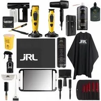 JRL Haarschneider Friseursets, Komplettset bestehend aus Clipper, Trimmer usw., Profi Barber Komplettset, kabellos & leistungsstark