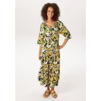 Aniston CASUAL Sommerkleid mit farbenfrohen Blütendruck - jedes Teil ein Unikat