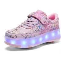 HUSK'SWARE Rollschuhe, (1 Paar, Effektive Stoßdämpfung und verschleißfestes Gummimaterial), Verstecktes Skatesystem mit eingebauten unsichtbaren PU-Rädern