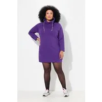 Ulla Popken Jerseykleid Sweatkleid Stehkragen Langarm Taschen