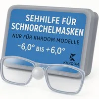 Khroom Schnorchel Schnorchelmasken Brillengläser Sehhilfe von -6.0 bis +6.0 Dioptrien