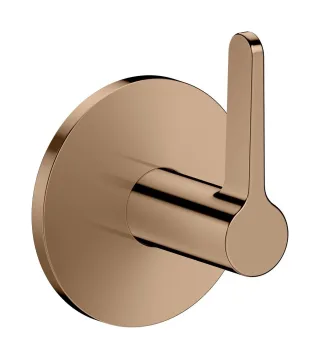 Hansgrohe Absperrventil Unterputz AXOR One mit Hebelgriff polished red gold, 48772300 48772300