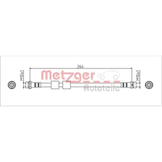 Metzger Bremsschlauch hinten Ford Tourneo Transit