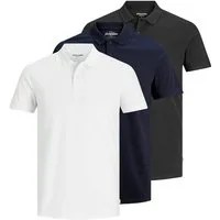 Jack & Jones Poloshirt JJEBASIC POLO SS 3PK MP NOOS (Packung, 3-tlg) Baumwolle, slim fit