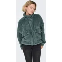 ONLY Plüschjacke ONLANNA CONTACT LIFE SOL JACKET CC OTW mit aufgesetzten Taschen, weiche Plüschqualität