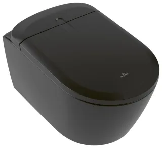 Villeroy & Boch Dusch-WC Supreo Select ViClean V16EN3 612x384x424mm ov Pure Black CeramicPlus V16EN3R7