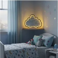 OTTO home LED Dekolicht Evvina - Wolke, LED fest integriert, Warmweiß, Infinity Effekt, Deko für Innen, beidseitig beleuchtet, Nachtlicht