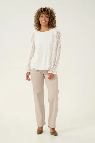 Langarm-Bluse Regular fit Snow White