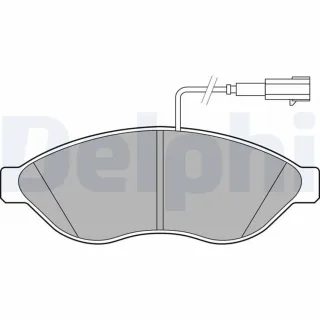 Delphi Bremsbel?ge vorne Citroen Fiat Opel Peugeot LP2498
