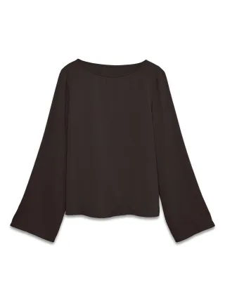VERO MODA - VMTAMMIE LS TOP WVN EXP Chocolate Torte - Gr. - S