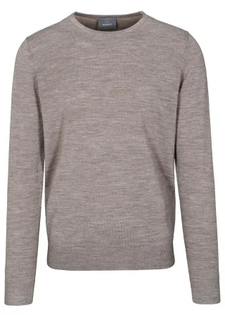 COMMANDER Finest Clothing - (S)-NOS Rdh. Pullover Basic dark stone mel. - Gr. - M