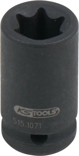 KS Tools 1/4" Torx-E-Kraft-Stecknuss, kurz - 515.1071