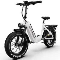 Vankel E-Bike Cityrad VERVE E-Fahrrad Damen u. Herren 960WH Pedelec, 48V 20AH 130 km, Kettenschaltung, Heckmotor, 960 Wh, E-Bikes, 130km, 20×4.0" Fatbike Elektrofahrrad Lockout-Federgabel