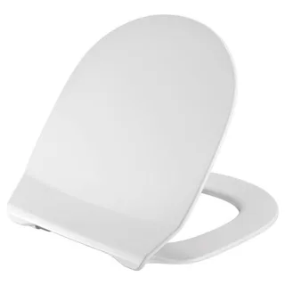 Pressalit WC-Sitz 980011-DE9999 weiß (polygiene), mit Deckel, Absenkautomatik, Universalscharnier DE9, Kombi, Edelstahl