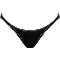 Noir Handmade String String in schwarz - S