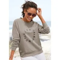 Elbsand Sweatshirt Zaara mit Frontprint, Rundhalsausschnitt, Printpullover, casual-sportlich