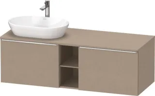 Duravit D-Neo Konsolenwaschtischunterbau wandhängend Leinen Matt 1400x550x459 mm - DE4950L10750000 DE4950L10750000