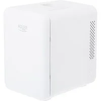 ADLER EUROPE Elektrische Kühlbox AD 8084w Mini Kühlschrank tragbare Kühlbox mit Warmhaltefunktion, 4 l, kompakter Getränkekühlschrank, Auto, Büro, Camping und Kosmetik weiß