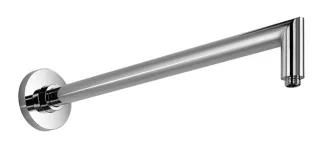 Herzbach Living Spa Wandarm, 500mm, rund abgewinkelt chrom, 11.675000.1.01 11.675000.1.01