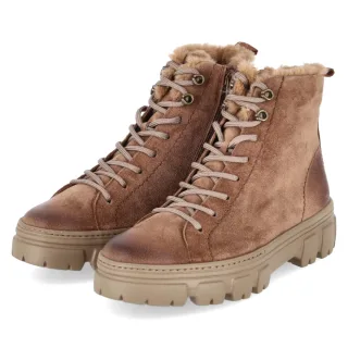 Paul Green Winterboots - Gr. 37,5 - Braun - Rauleder
