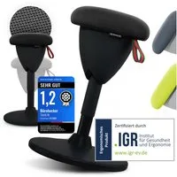 Steinlife Arbeitshocker Ergonomischer Bürohocker [Aktives Sitzen, Gesunde Haltung] (Sitzhocker Höhenverstellbar [48-68cm] Ergonomischer Hocker für Büro [Schwingeffekt] Wackelhocker Stehhocker, Arbeitshocker rutschfest Drehhocker)