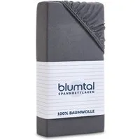 Blumtal Spannbettlaken Blumtal Basics 100% Baumwolle, Baumwolle, Gummizug: Rundum, (1 Stück), Jersey Bettlaken - atmungsaktiv, strapazierfähig und faltenfrei