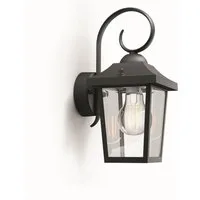 Philips Außen-Wandleuchte Buzzard, 1x60W, ohne Leuchtmittel, schwarz, ohne Leuchtmittel