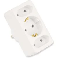 as - Schwabe AS SCHWABE Euro- und Schutzkontakt-Adapterstecker Stromadapter