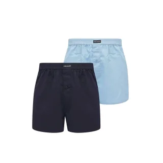 Lyle & Scott - Boxershorts für Herren (2er-Pack) (Blau/Kurzmantel)