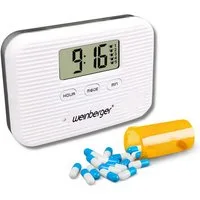 Weinberger Pillendose Pillenbox mit Vibrationsalarm Medikametendosierer Tablettendose (1 St), Vibrationsalarm