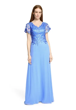 Vera Mont - Abendkleid Paris Blue - Gr. - 42