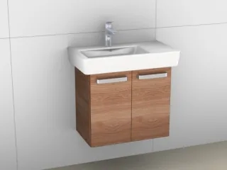 Artiqua 413 Waschtischunterschrank für Renova Compact 226165, 226265 Sanremo Eiche quer NB, 413-WU2T 413-WU2T-K120-7144-428