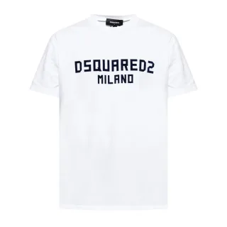 Dsquared2 Milano Logo Cool Fit Weißes T-shirt