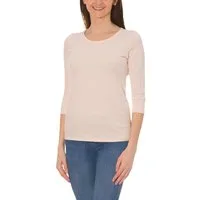 Alkato Longshirt Alkato Damen Shirt 3/4 Arm mit Rundhals