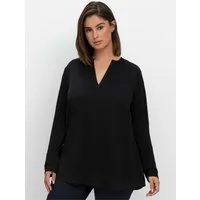 Sheego Klassische Bluse Tunika Langarm