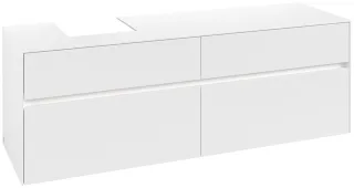 Villeroy & Boch Waschtischunterschrank Collaro C105B0 1600x548x500mm mit Beleuchtung White Matt C105B0MS